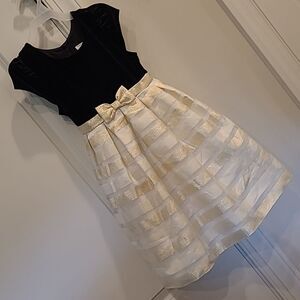 Jonathan Michelle sz 5 childs dress, velvet bodice, 4 different layes of skirt